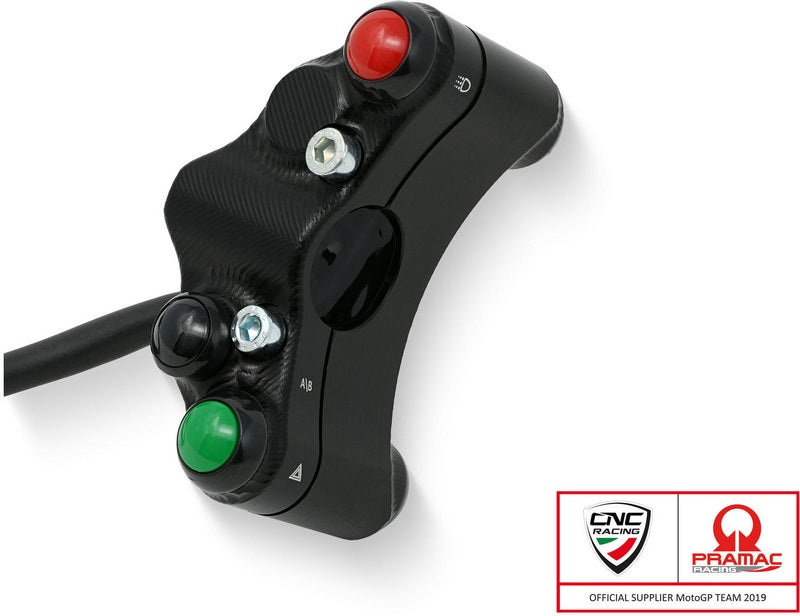 CNC Racing Left handlebar switch - Street use - Pramac Racing Limited Edition Black | SWD13BPR