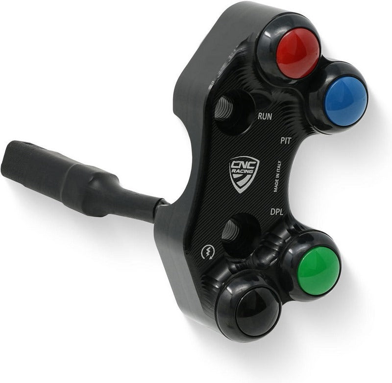 CNC Racing Right handlebar switch Ducati Panigale V4R - Brembo billet CNC and forged brake master cylinder Black | SWD17B
