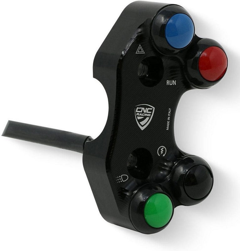 CNC Racing Right handlebar switch Ducati - OEM and RCS Brembo brake master cylinder Black | SWD19B