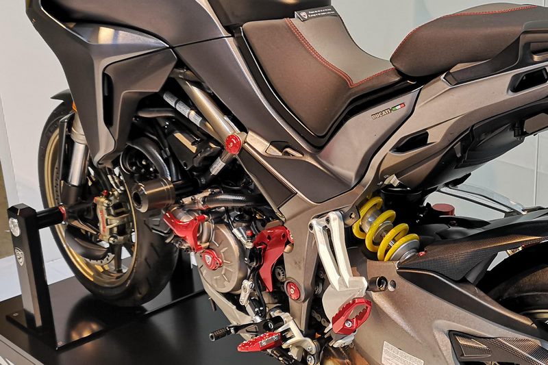 CNC Racing Frame crash protections Ducati Multistrada Black | TC314B