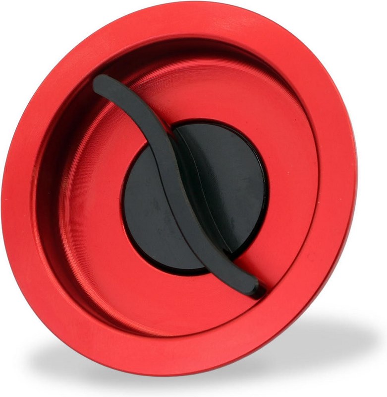 CNC Racing / シーエヌシーレーシング Fuel tank cap - Fast Open plug BICOLOR Red/Black | TSU02RB