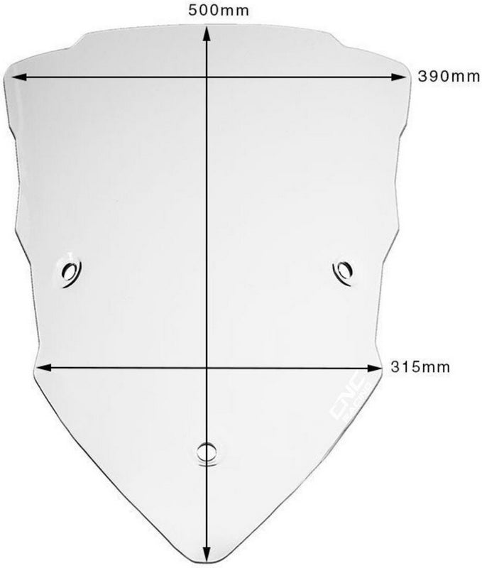 CNC Racing Windscreen Ducati Multistrada Touring - Clear Clear | WS351CL