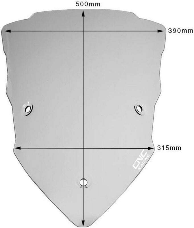 CNC Racing Windscreen Ducati Multistrada Touring - Smoke Smoke | WS351LS