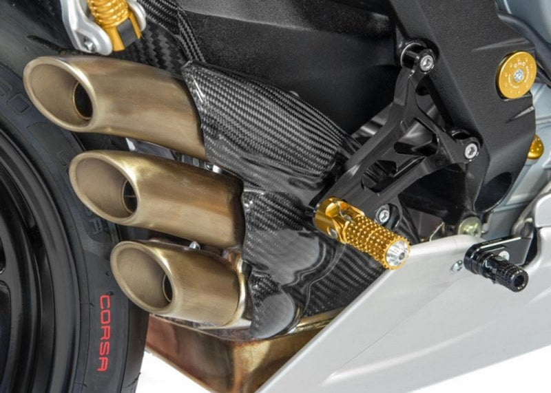 CNC Racing Exhaust heat shield carbon MV Agusta Glossy Carbon | ZA832K