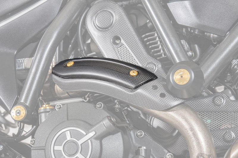 CNC Racing Exhaust pipe heat guard Ducati - matt carbon Matt Carbon | ZA975Y