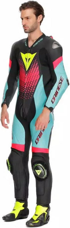 Dainese / ダイネーゼ LAGUNA SECA 6 PERF 1PC レザー スーツ ブラック/WATER/FUXIA | 2015100061-30O