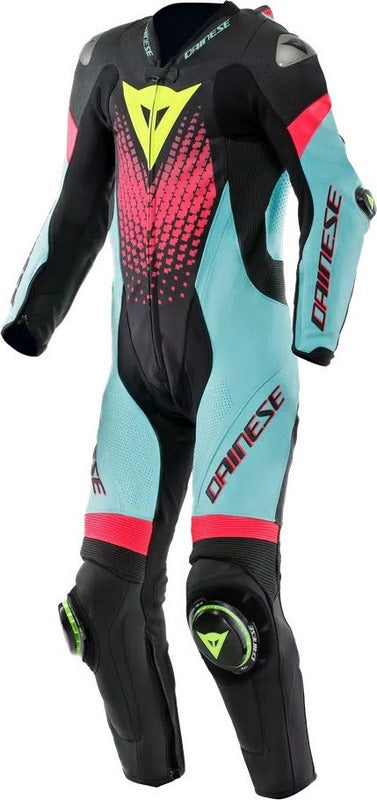 Dainese / ダイネーゼ LAGUNA SECA 6 PERF 1PC レザー スーツ ブラック/WATER/FUXIA | 2015100061-30O