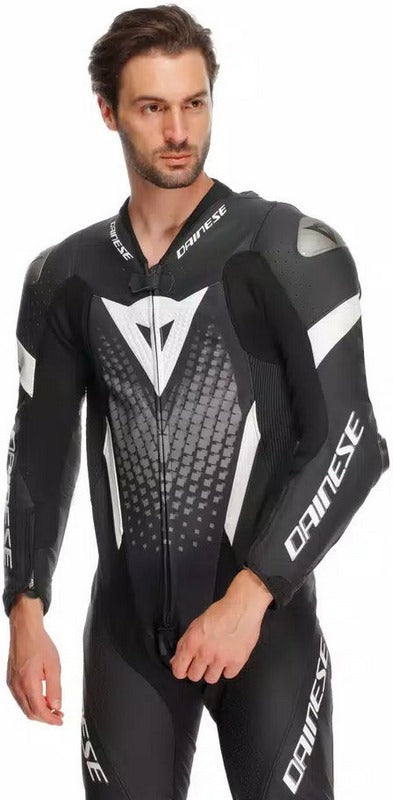 Dainese / ダイネーゼ LAGUNA SECA 6 PERF 1PC レザー スーツ ブラック/ホワイト/アンスラサイト | 2015100061-F13