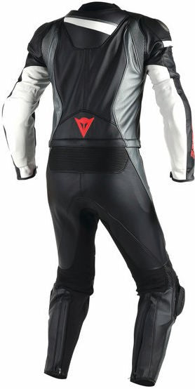 Dainese VELOSTER 2 TEILER LEDERKOMBI black/anthracite/white Size 48 | 201513433867010