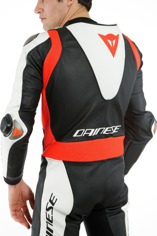 Dainese / ダイネーゼ LAGUNA SECA 5 1PC レザースーツ パーフォレーション ブラック/ホワイト/フルオレッド | 201513467-N32
