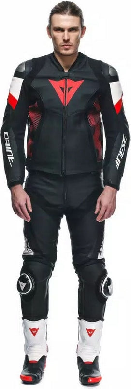 Dainese / ダイネーゼ AVRO 5 レザージャケット ブラック/レッド-LAVA/ホワイト | 2015300001-A77