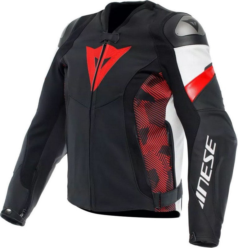 Dainese / ダイネーゼ AVRO 5 レザージャケット ブラック/レッド-LAVA/ホワイト | 2015300001-A77