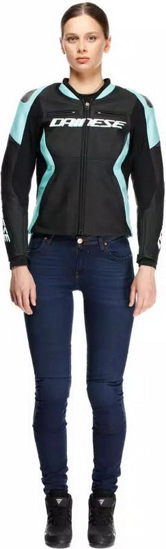 Dainese / ダイネーゼ RACING 5 レザージャケット レディース ブラック/WATER | 2015300034-77N