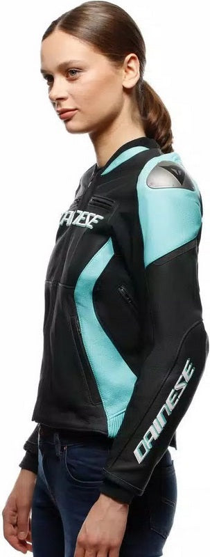 Dainese / ダイネーゼ RACING 5 レザージャケット レディース ブラック/WATER | 2015300034-77N