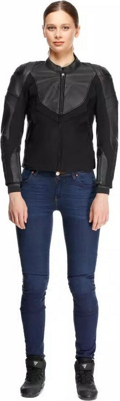 Dainese / ダイネーゼ IPERATTIVA レザーテキストジャケット ジャケット レディース ブラック/ブラック | 2015300037-631