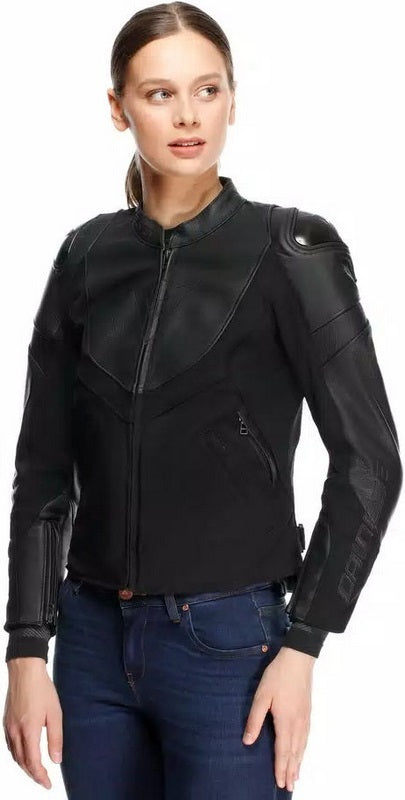 Dainese / ダイネーゼ IPERATTIVA レザーテキストジャケット ジャケット レディース ブラック/ブラック | 2015300037-631