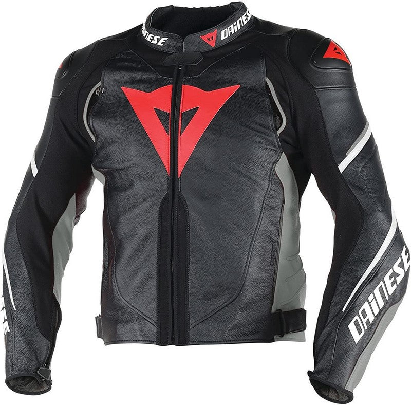 Dainese Jacket SUPER SPEED D1 LEATHER black/anthracite/white Size 54 | 201533723867013