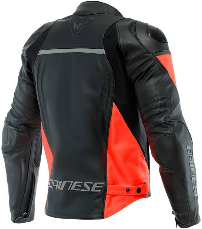 Dainese / ダイネーゼ RACING 4 レザー ジャケット ブラック/フルオレッド | 201533848628009