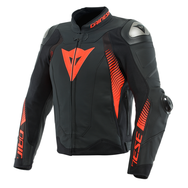 Dainese / ダイネーゼ Super Speed 4 Leather Jacket Black-Matt/Fluo-Red | 201533870-51G