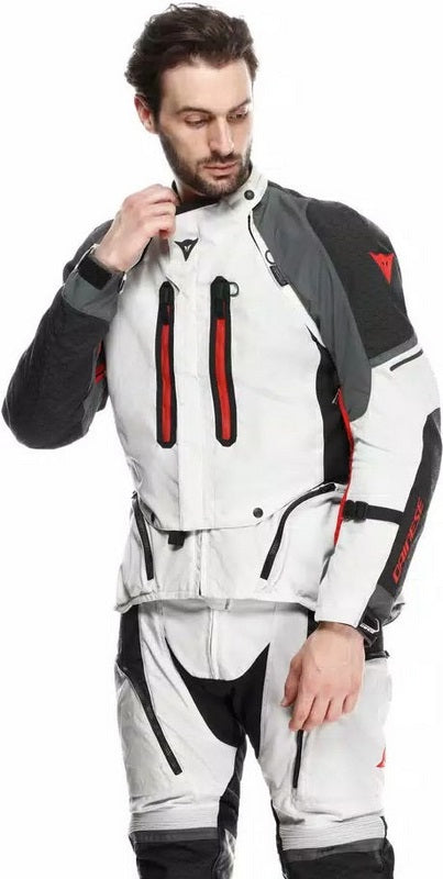 Dainese / ダイネーゼ SUPER ADVENTURE アブソリュートシェルジャケット グレイシャーグレー/IRON-GATE/レッド | 2016500012-29J