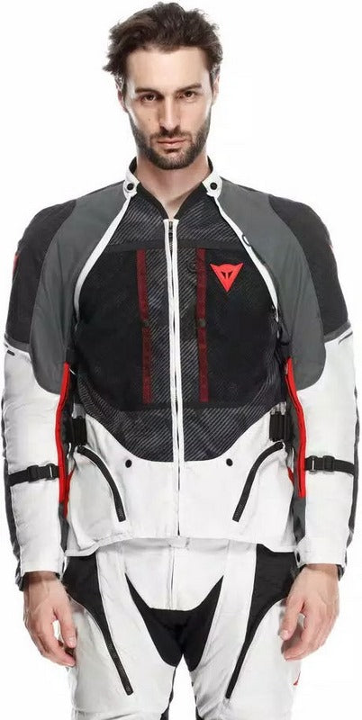 Dainese / ダイネーゼ SUPER ADVENTURE アブソリュートシェルジャケット グレイシャーグレー/IRON-GATE/レッド | 2016500012-29J