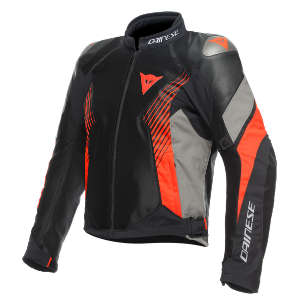 Dainese / ダイネーゼ Super Rider 2 Absoluteshell Jacket Black/Dark-Gull-Gray/Fluo-Red | 201654630-85I