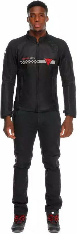 Dainese / ダイネーゼ HEROSPHERE AIR TEX ジャケット ブラック/ホワイト STRIPES/レッド | 2017300005-33O