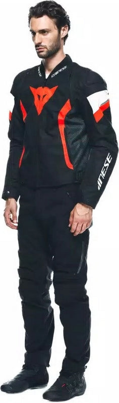 Dainese / ダイネーゼ AVRO 5 TEX ジャケット ブラック/フルオレッド/ホワイト | 2017300006-W12