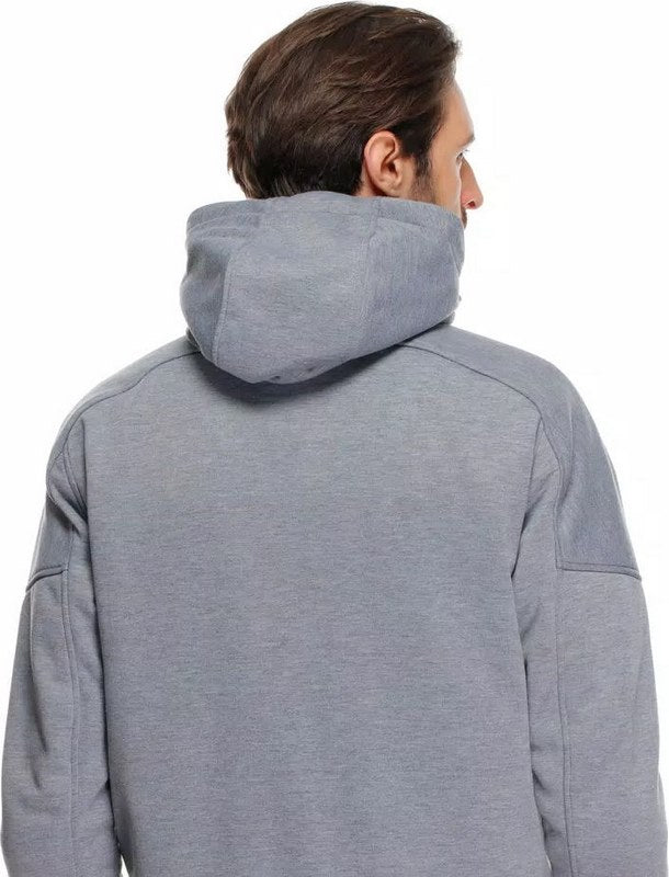 Dainese / ダイネーゼ BOVISA SAFETY フーディー FULL ZIP グレー-MELANGE/ブラック | 2017300021-N42