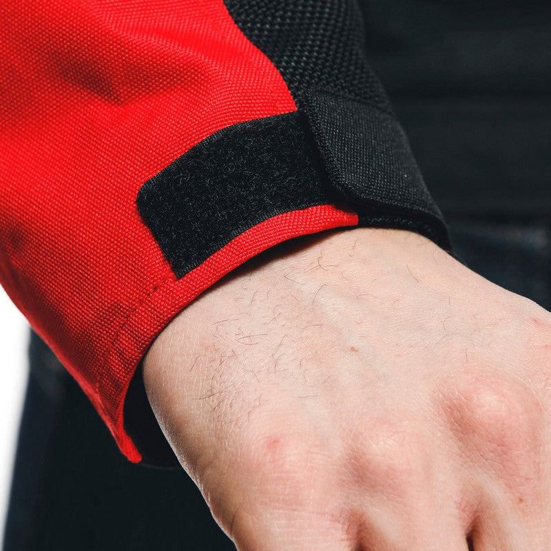 Dainese / ダイネーゼ ELETTRICA AIR テックス ジャケット ブラック/ラバレッド/ライトブルー | 20173524825F010