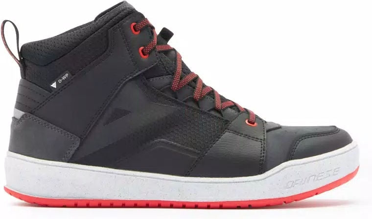Dainese / ダイネーゼ SUBURB D-WP シューズ ブラック/ホワイト/レッド-LAVA | 2017700010-A66