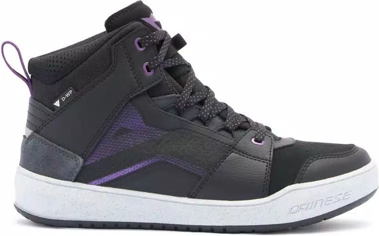 Dainese / ダイネーゼ SUBURB D-WP シューズ レディース ブラック/ホワイト/METAL PURPLE | 2017700012-52J