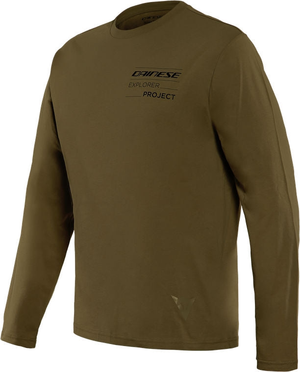 Dainese / ダイネーゼ ADVENTURE Tシャツ LS ミリタリーオリーブ/ブラック | 201896837-05F
