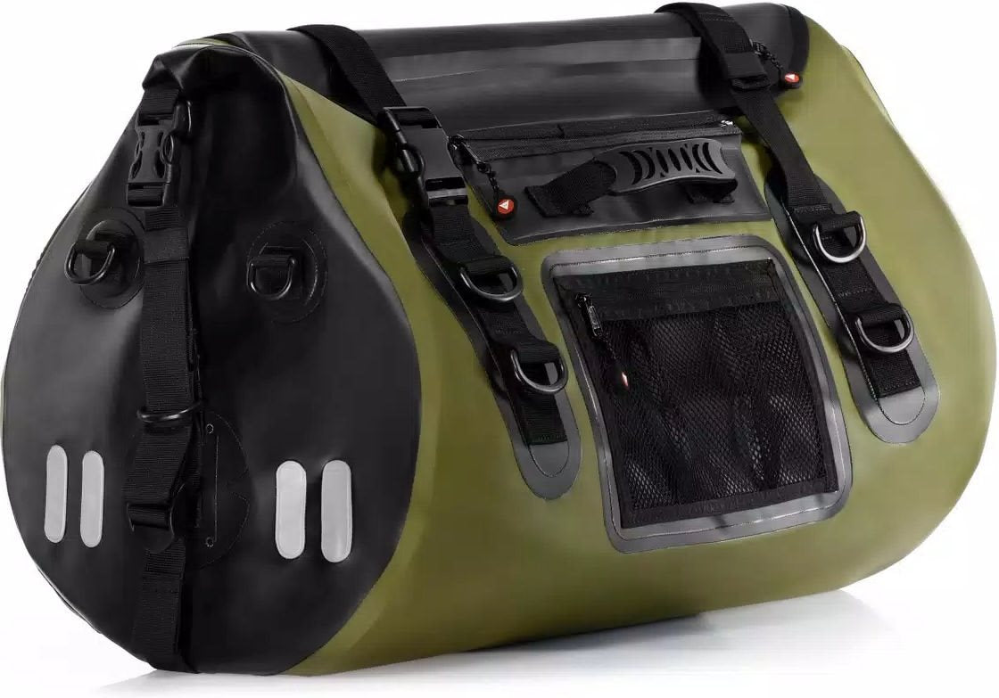 Dainese / ダイネーゼ EXPLORER WP ダッフルバッグ 45L ブラック/グリーン | 2019800006-636