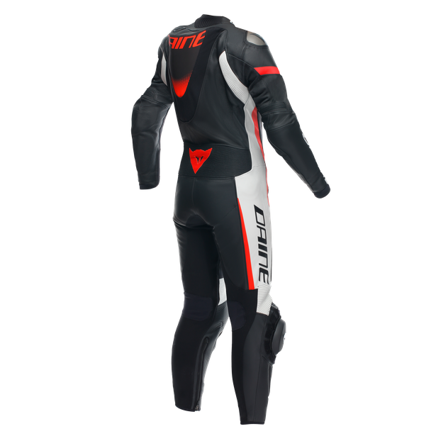 Dainese / ダイネーゼ Grobnik Lady Leather 1Pc Suit Perf. Black/White/Fluo-Red | 202513484-N32