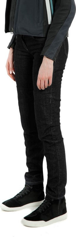 Dainese / ダイネーゼ DENIM スリム レディテックス パンツ ブラック | 202755154001011