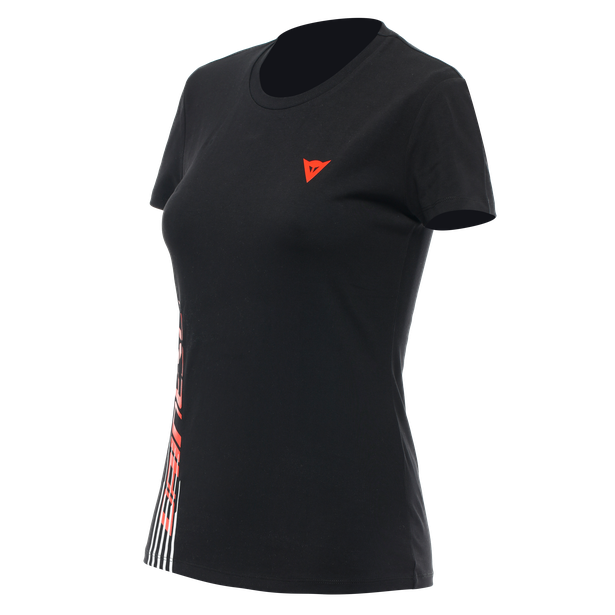 Dainese / ダイネーゼ T-Shirt Logo Lady Black/Fluo-Red | 202896883-628