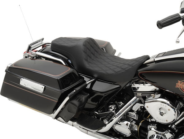 Drag Specialties SEAT PREDIII DDIA BLK THR | 0801-1129