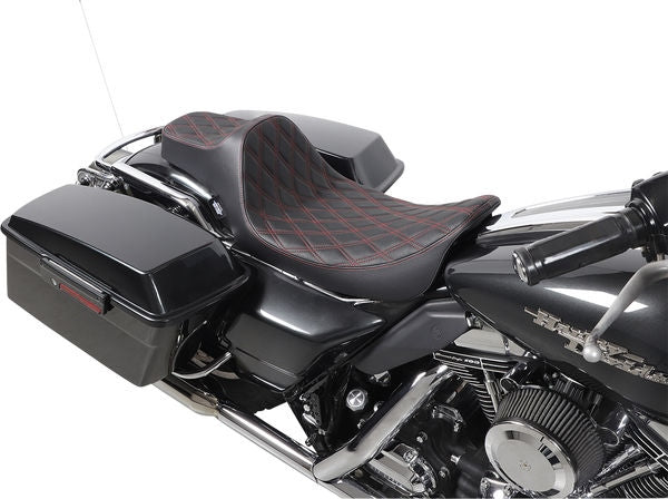 Drag Specialties SEAT PRED 3 EX RCH DD RED | 08011371