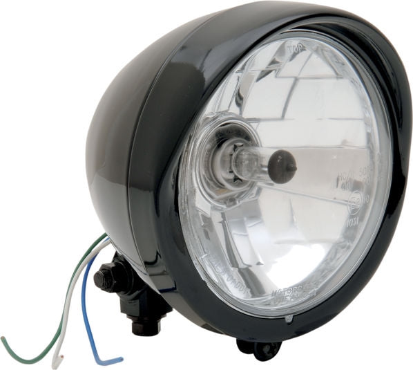 Drag Specialties HEADLIGHT 5.75 BLK CLR | 20-0444GBE