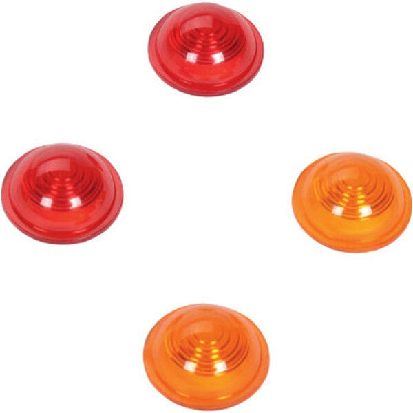 Drag Specialties LENS KIT AMB/RED MINI-BUL | 20-6592-AE/R