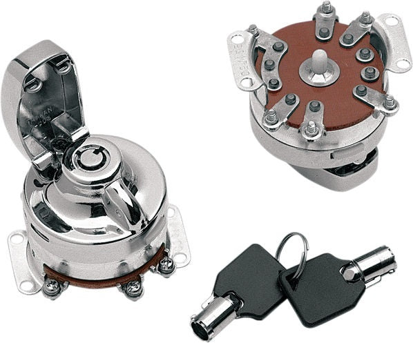 Drag Specialties 6 POLE IGN.SWTCH RND KEY | 21-0202PAE-BC1