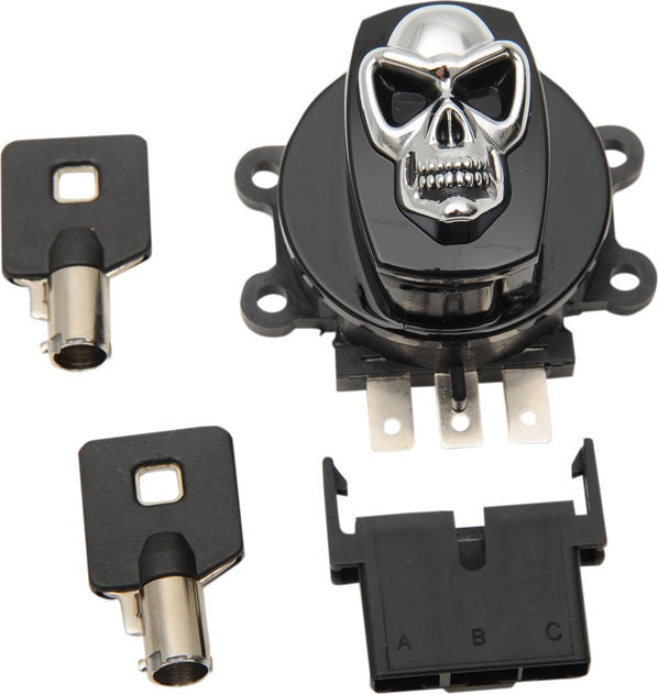 Drag Specialties SWITCH IGN BLK SKL 93-13 | 21-0209GBSKD