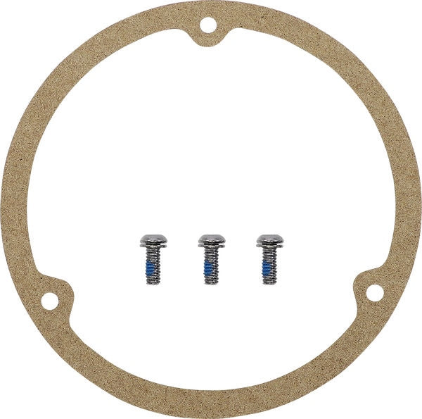 Drag Specialties DERBY COVER LTR 3-H CHR | 33-0010CA