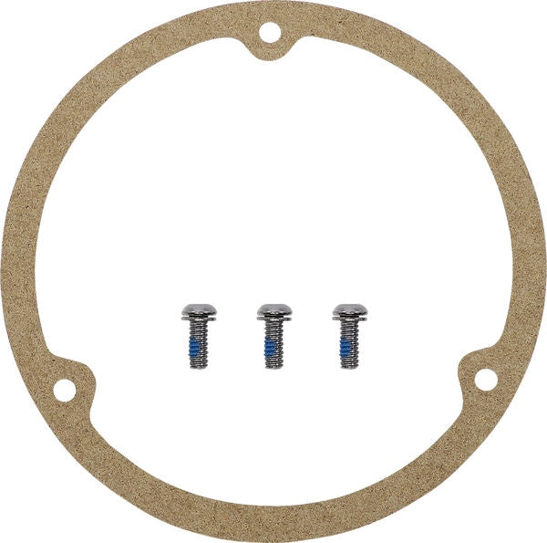 Drag Specialties DERBY COVER LTR 3-H CHR | 33-0010CA