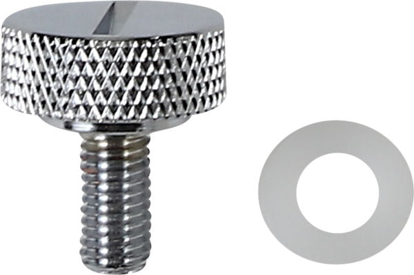Drag Specialties SEAT KNOB CHM SLOT 1/4-28 | 370295