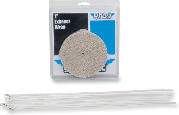 Drag Specialties WRAP EXH 1X25' TAN W/TIE | 525-2002-D