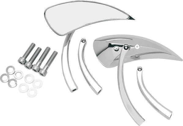 Drag Specialties MIRROR TEARDROP 2 STEMS | 76301