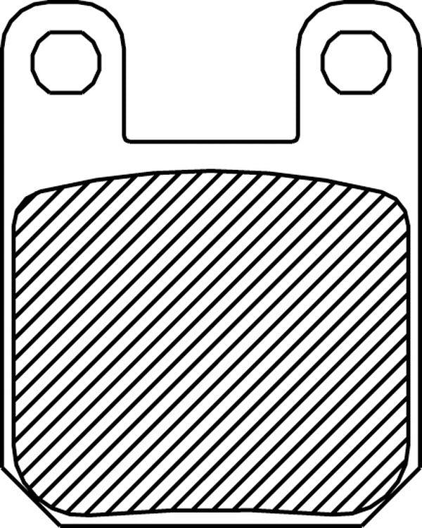 Drag Specialties BRAKE PAD-DRAG ORGANIC | FAD115