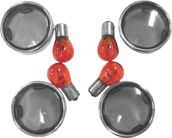 Drag Specialties LENS KIT SMOKED W/TRIM RNG | L12-0226L